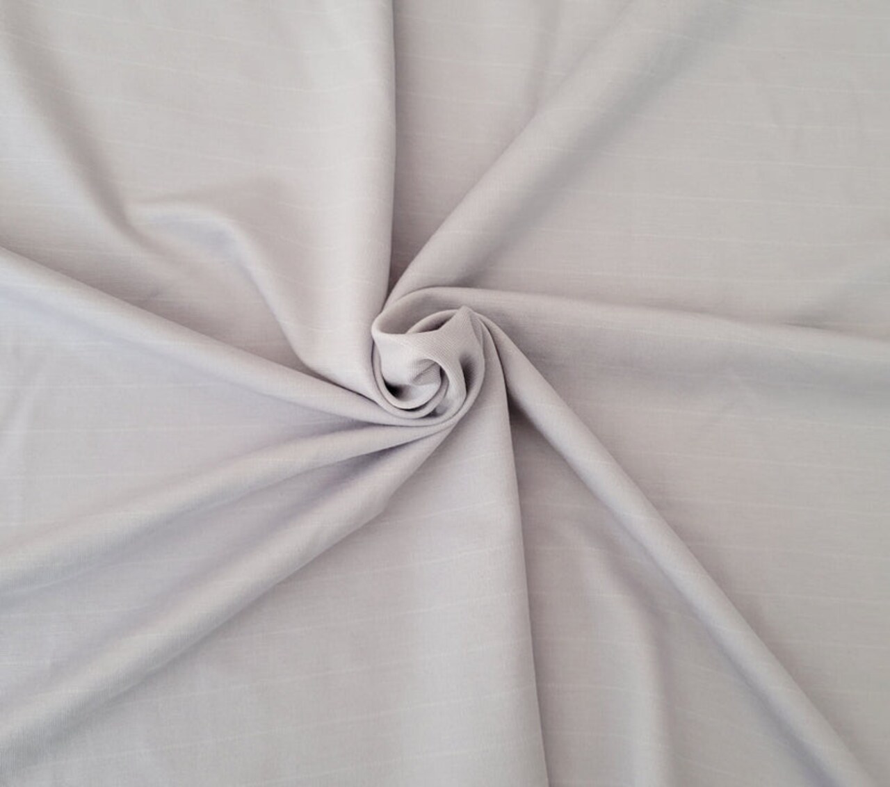 1 Yard Lilac Stripe Modal Spandex Ponte De Roma Knit Fabric Stretch Double Knit Soft Yardage